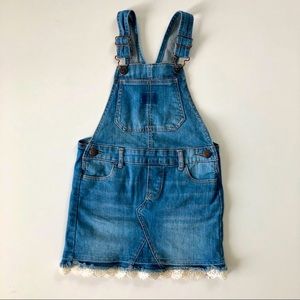 Osh’Kosh Girls Jean Overalls Skirt Size 4